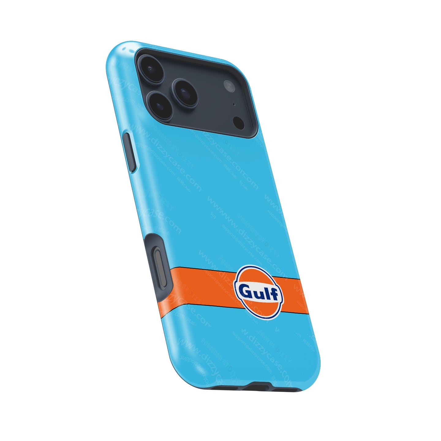 Gulf Livery iPhone Case – Iconic Racing Heritage for Apple | DIZZY CASE