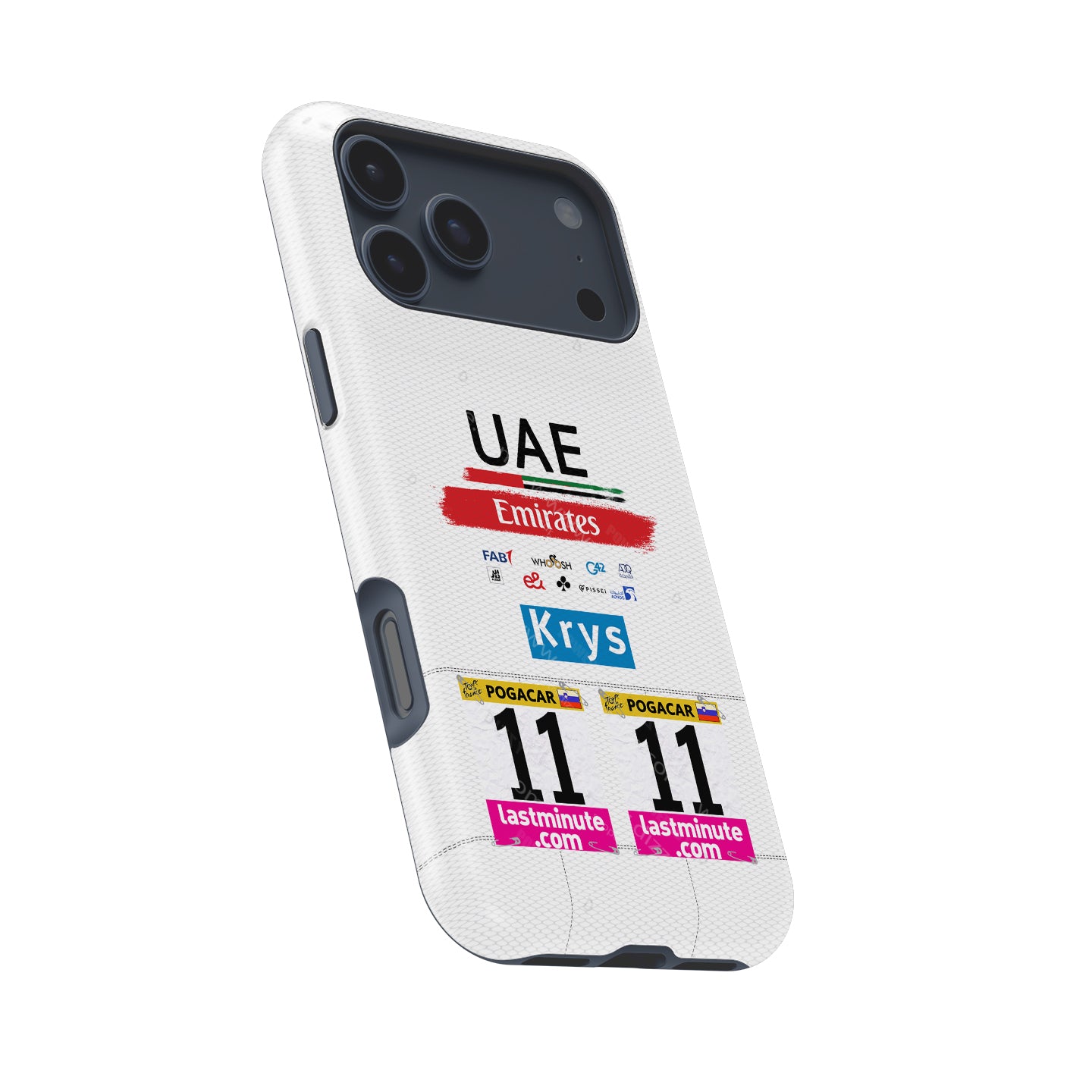 Tadej Pogačar 2023 White Jersey Phone Case: Cycling Style & Protection | DIZZY CASE