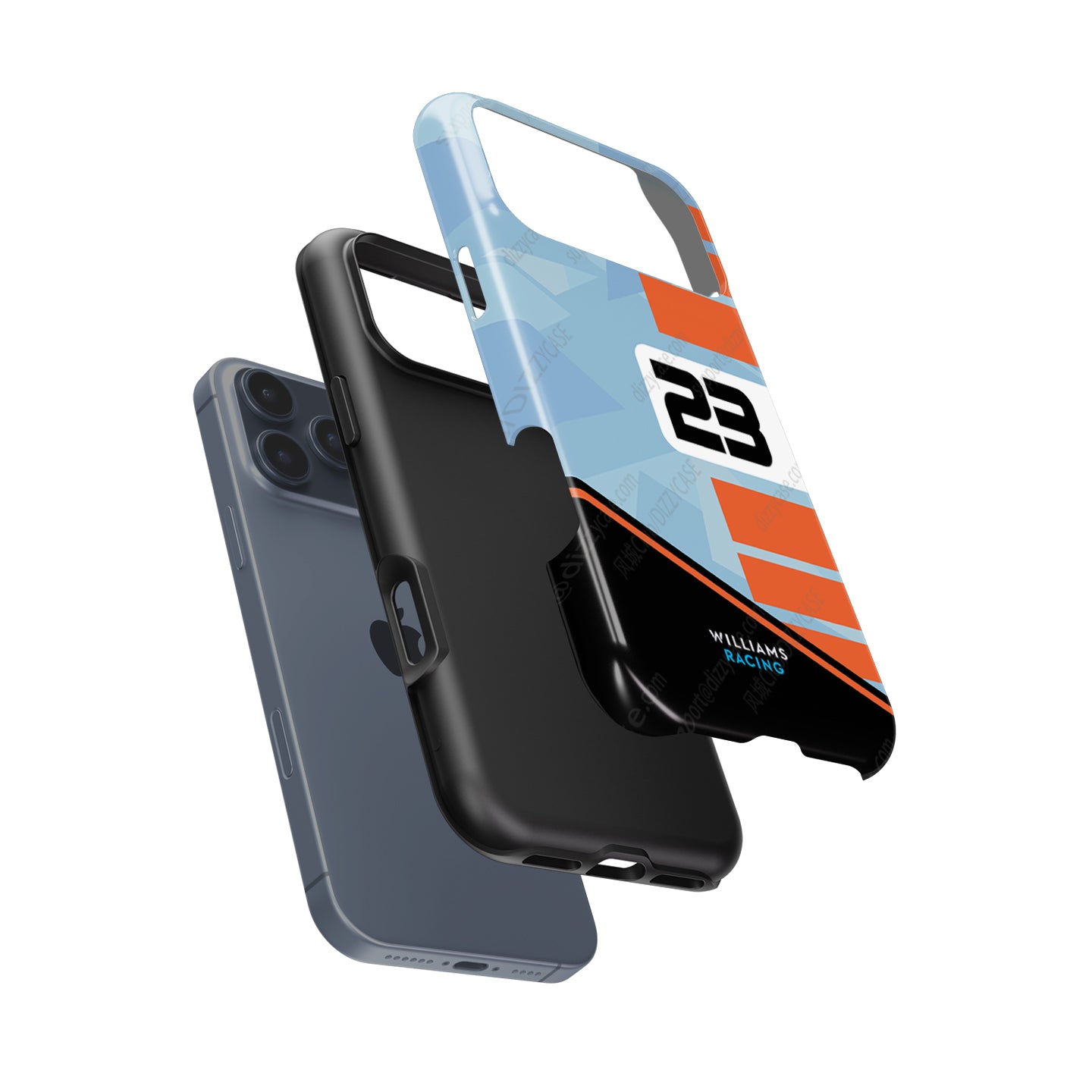 Williams Gulf Livery Alex Albon Phone Case: Bold Racing Style | DIZZY CASE