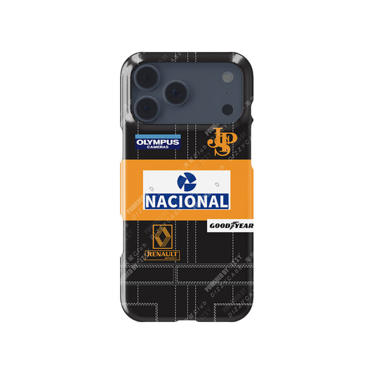 Ayrton Senna 1985 Lotus Racing Overall Phone Case | DIZZY CASE
