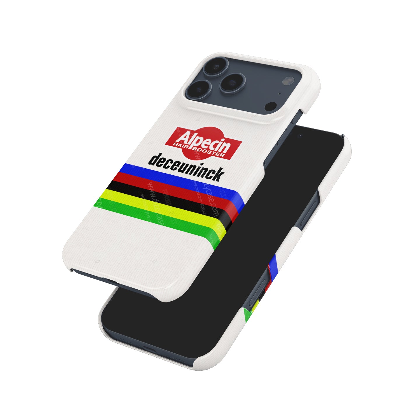 Mathieu van der Poel 2024 World Champion Rainbow Jersey Cycling Livery Phone Case by DIZZY | DIZZY CASE