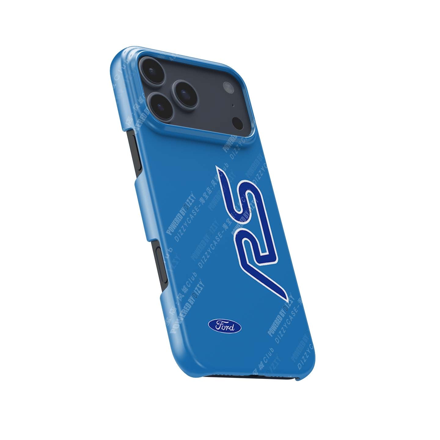 Unleash Racing Spirit with the Ford Focus RS Line Blue Livery Phone Case | DIZZY CASE