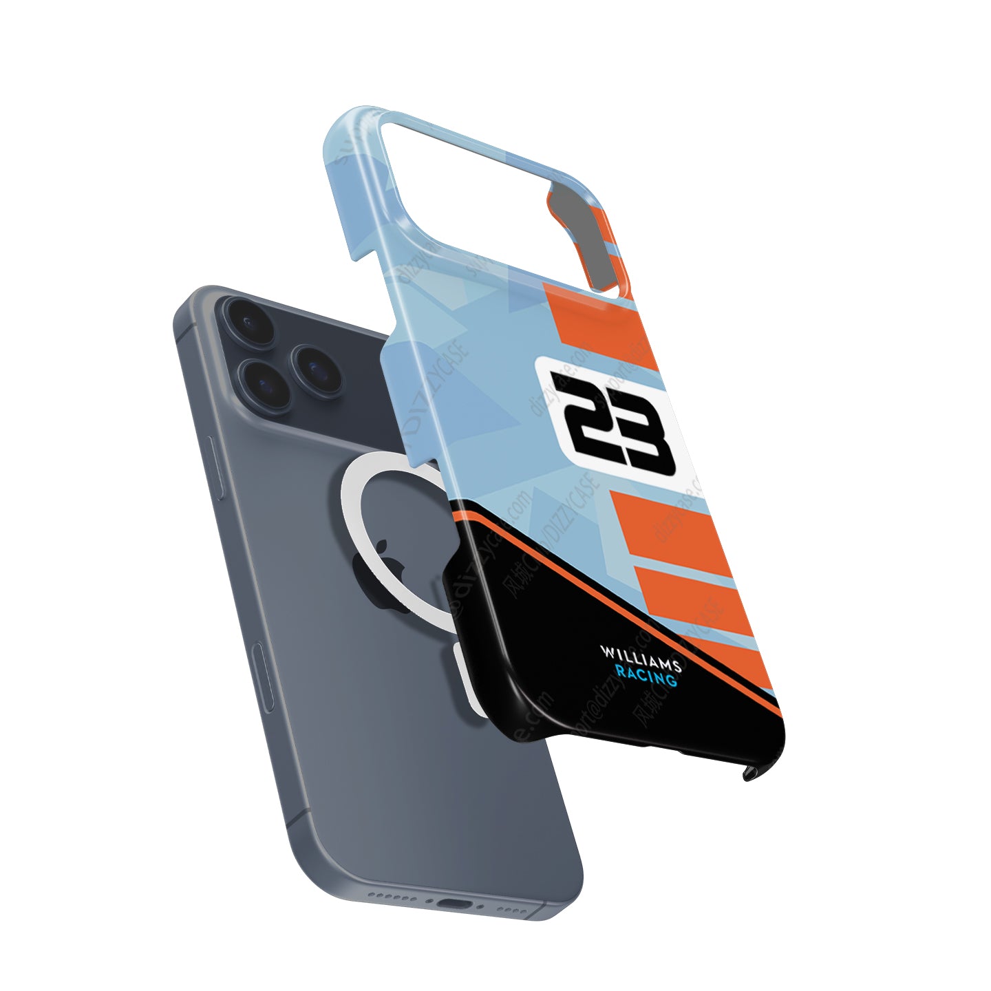 Williams Gulf Livery Alex Albon Phone Case: Bold Racing Style | DIZZY CASE