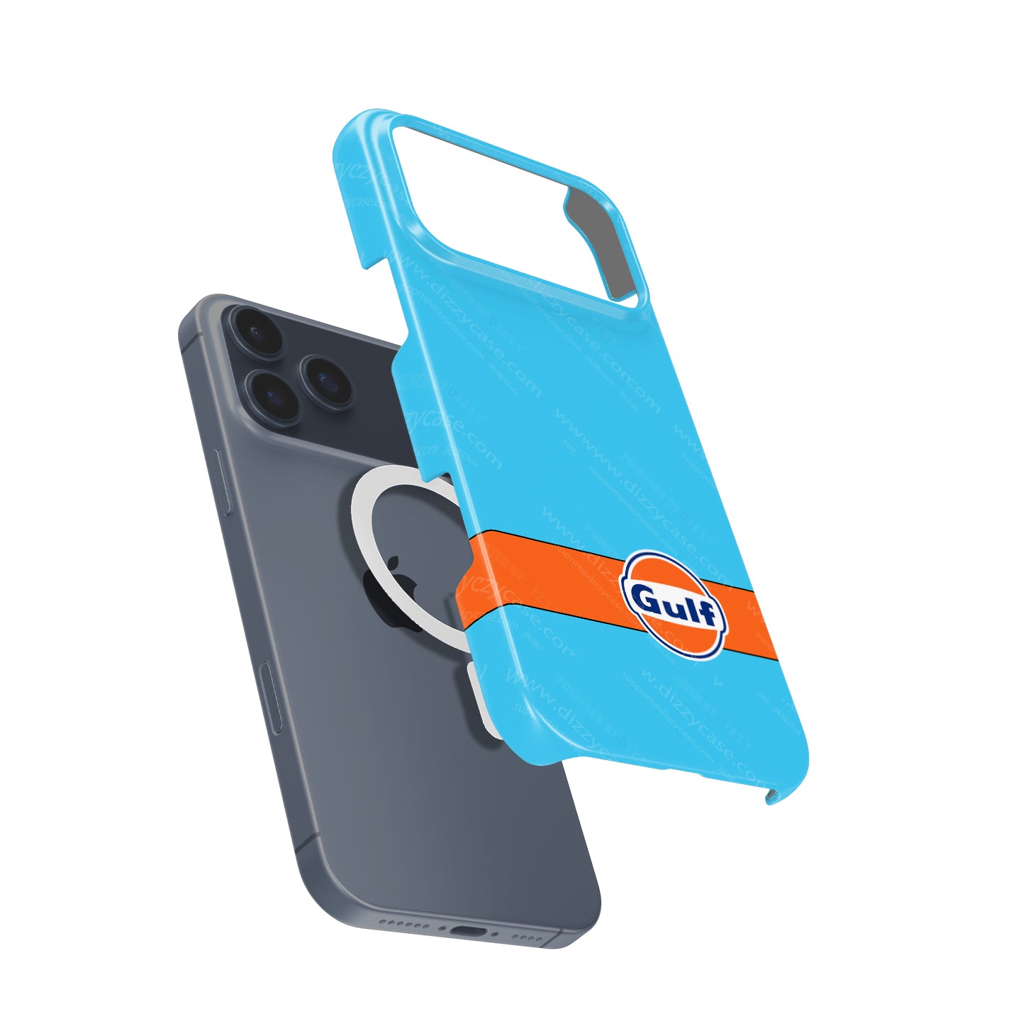 Gulf Livery iPhone Case – Iconic Racing Heritage for Apple | DIZZY CASE