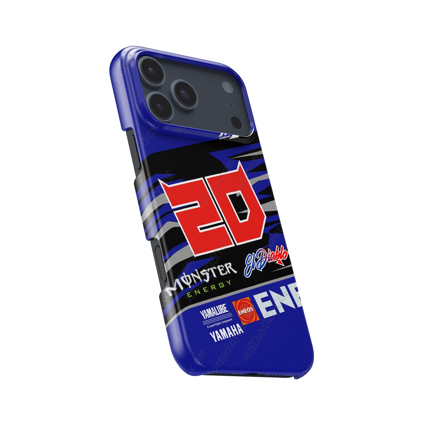 Fabio Quartararo #FQ20 Yamaha MotoGP 2024 Livery Phone Case by DIZZY