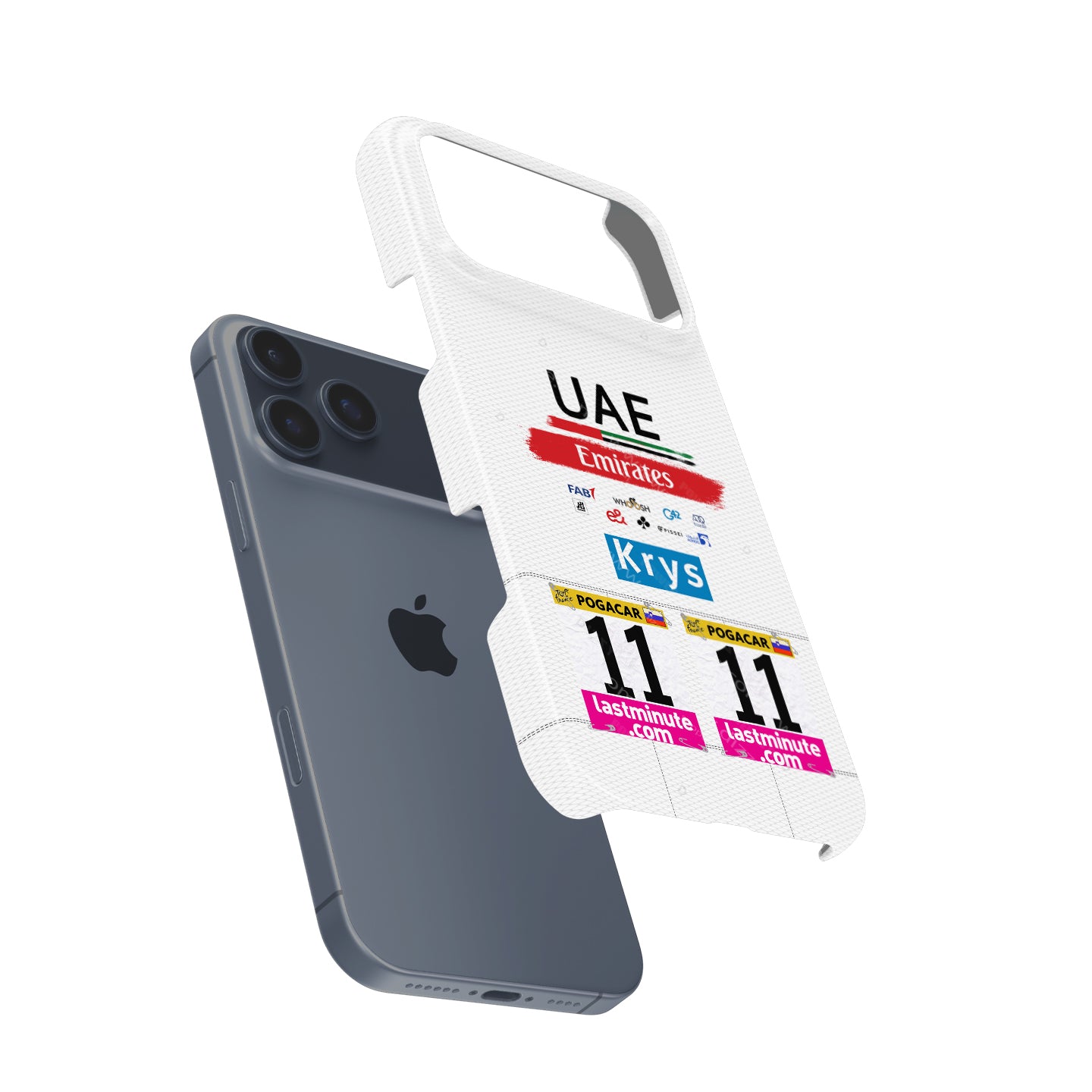Tadej Pogačar 2023 White Jersey Phone Case: Cycling Style & Protection | DIZZY CASE