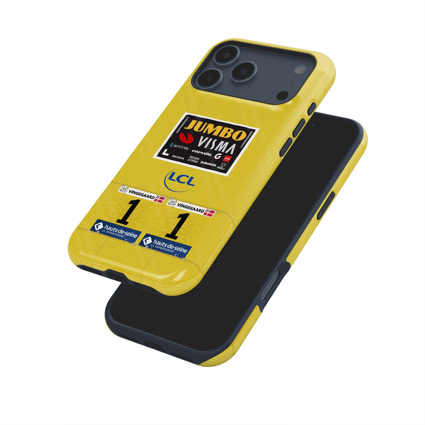 Jonas Vingegaard 2023 Tour de Francia Camiseta amarilla Funda para teléfono