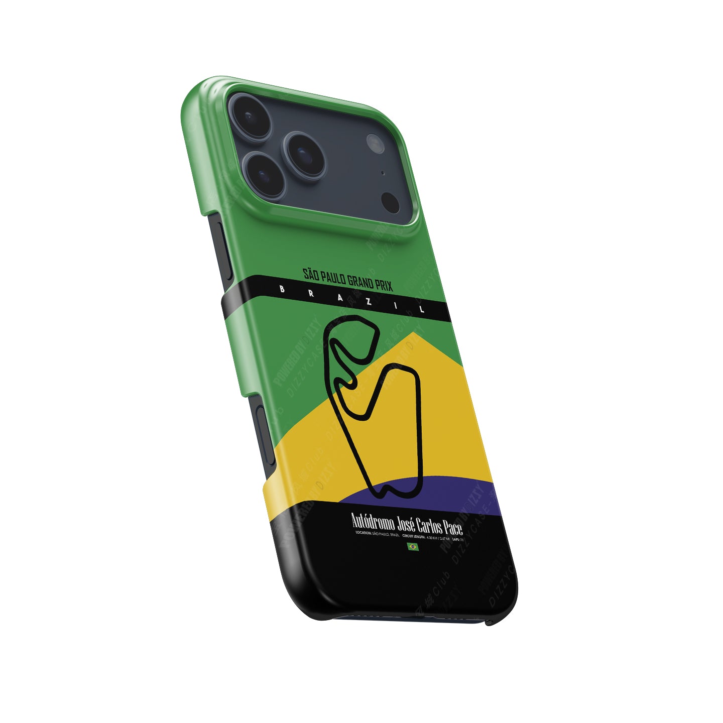 São Paulo Grand Prix iPhone Case – Iconic Track Map | DIZZY CASE