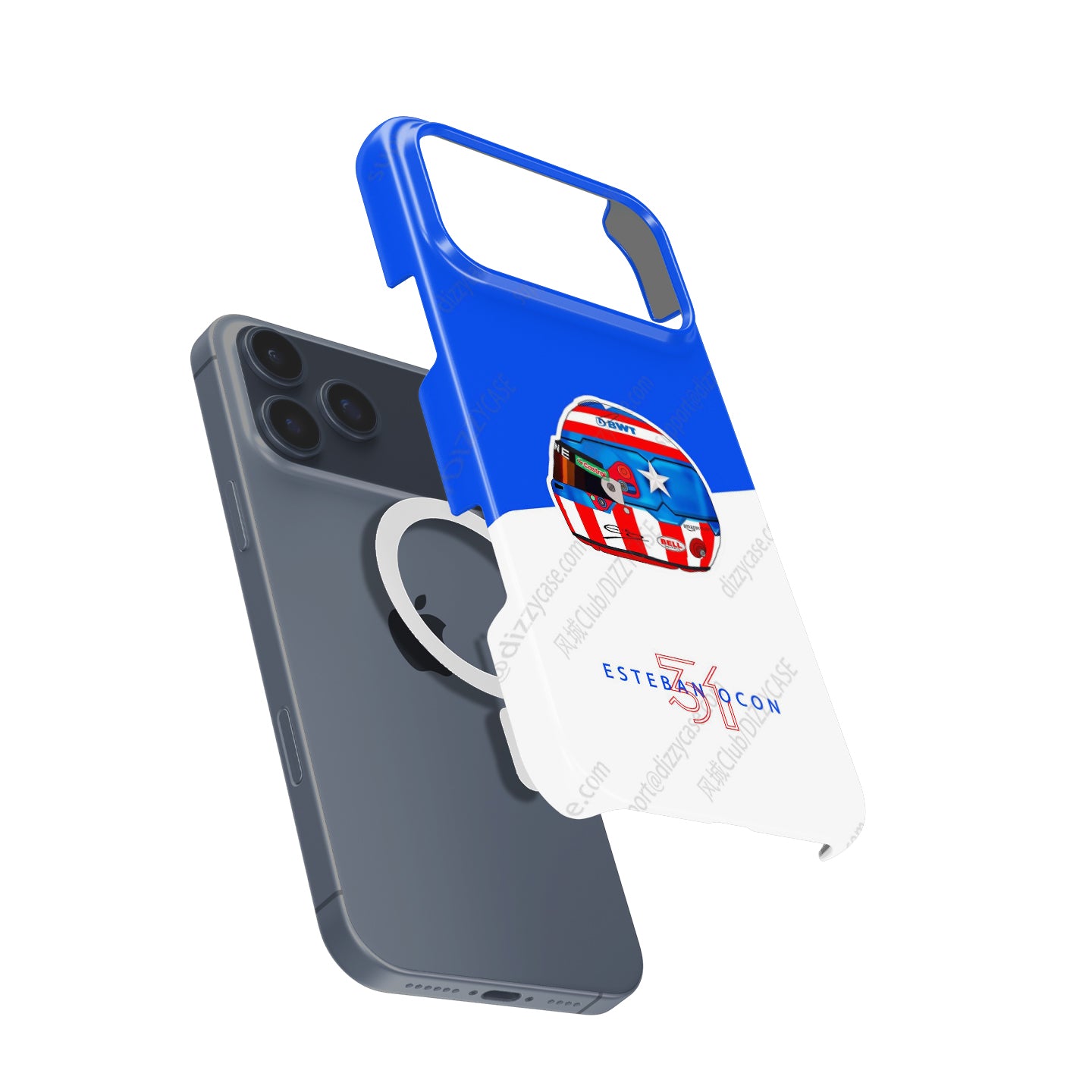 Esteban Ocon Captain America Helmet iPhone Case – Las Vegas 2024 Edition | DIZZY CASE