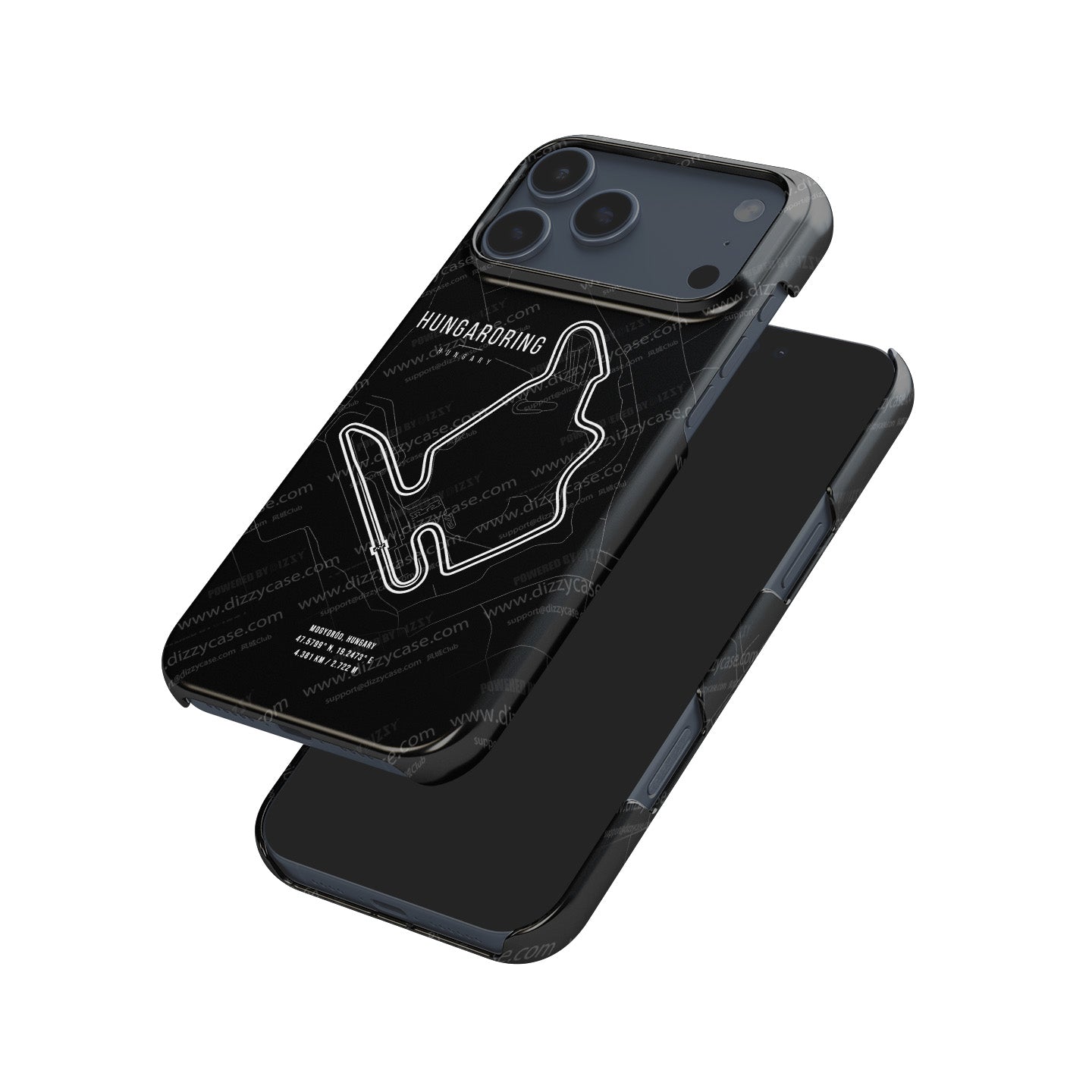 Hungaroring F1 Track Map Grand Prix - iPhone Case