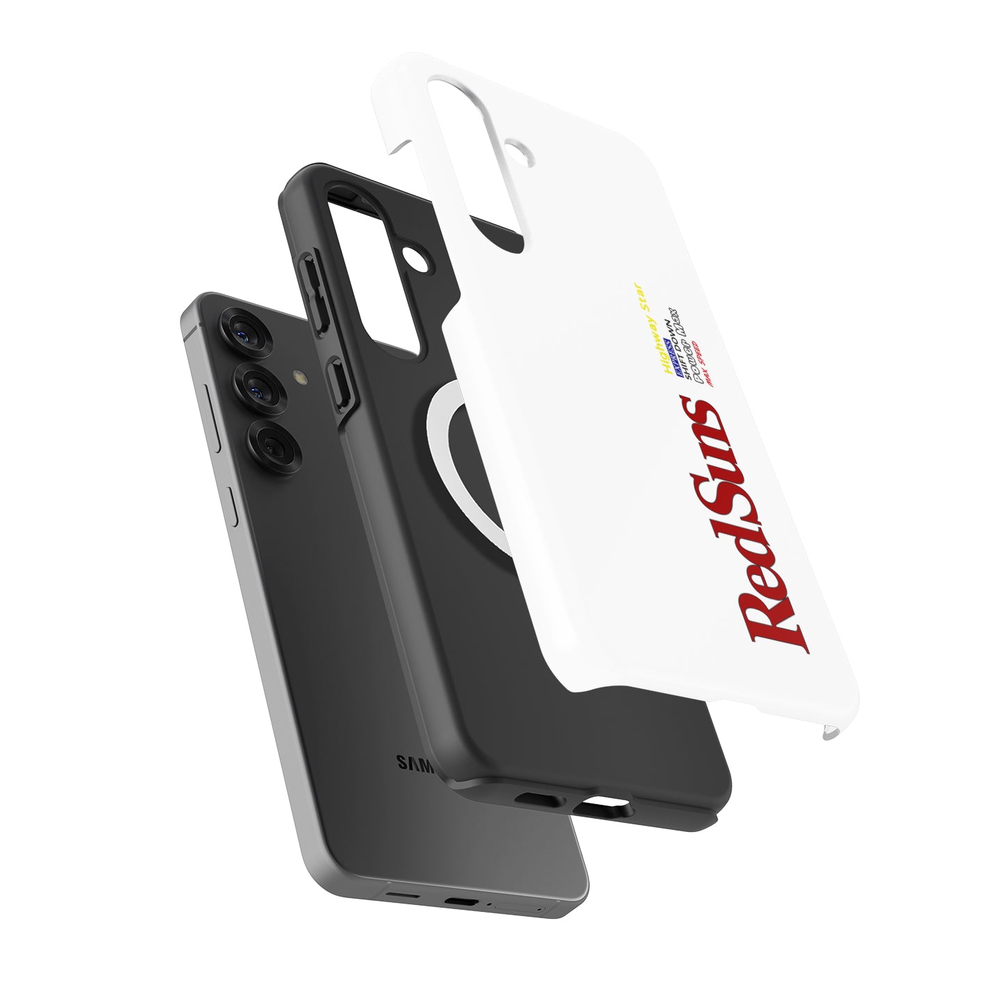 Initial D RedSuns RX-7 Livery Phone Case for Samsung Galaxy — Akagi JDM Anime Racing