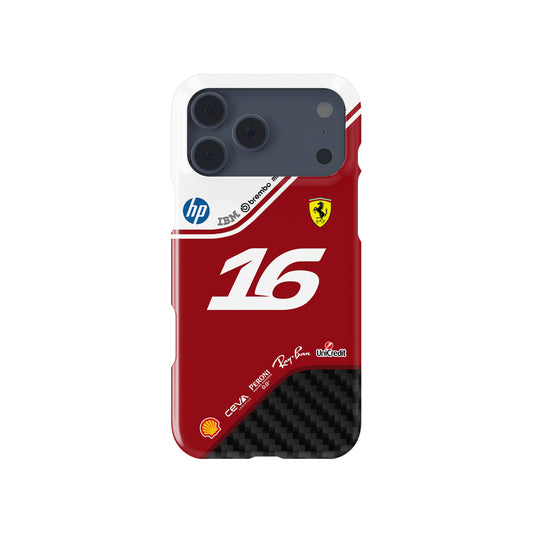 Leclerc Ferrari #16 SF-26 F1 Livery Phone Case for iPhone — 2026 Scuderia Red