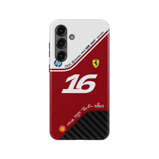 Leclerc Ferrari #16 F1 Livery Phone Case for Samsung Galaxy — Scuderia Red Racing