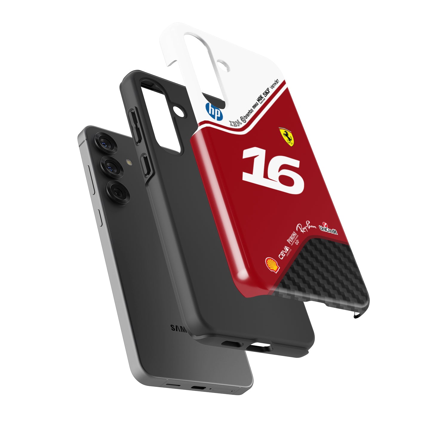 Leclerc Ferrari #16 F1 Livery Phone Case for Samsung Galaxy — Scuderia Red Racing