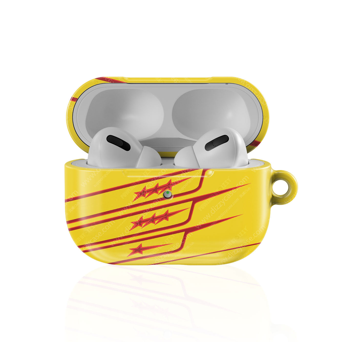 Lewis Hamilton 2026 Yellow Helmet AirPods Case