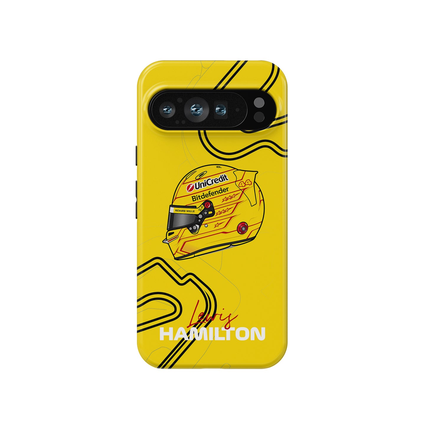 Funda para teléfono Tadej Pogacar 2024 Dual Triumph en jersey amarillo y rosa de DIZZY