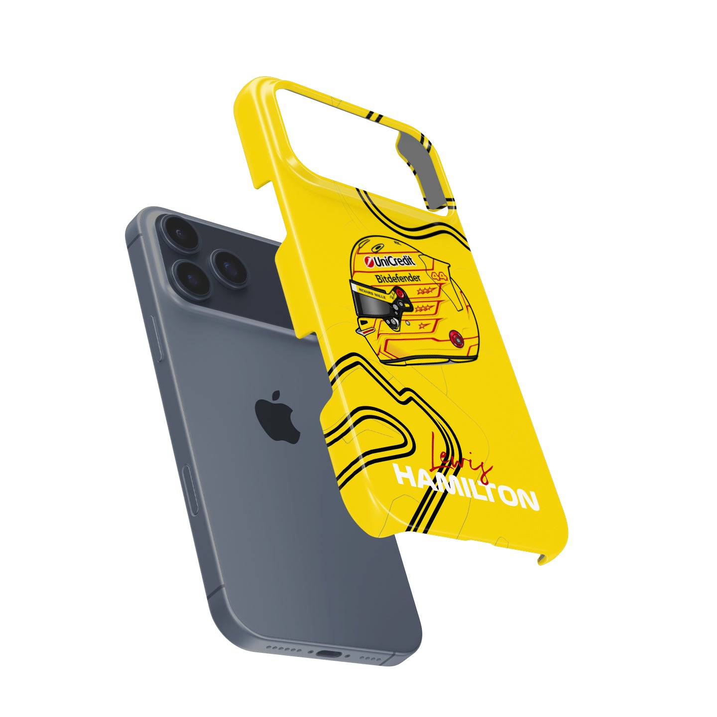 Funda para teléfono Tadej Pogacar 2024 Dual Triumph en jersey amarillo y rosa de DIZZY