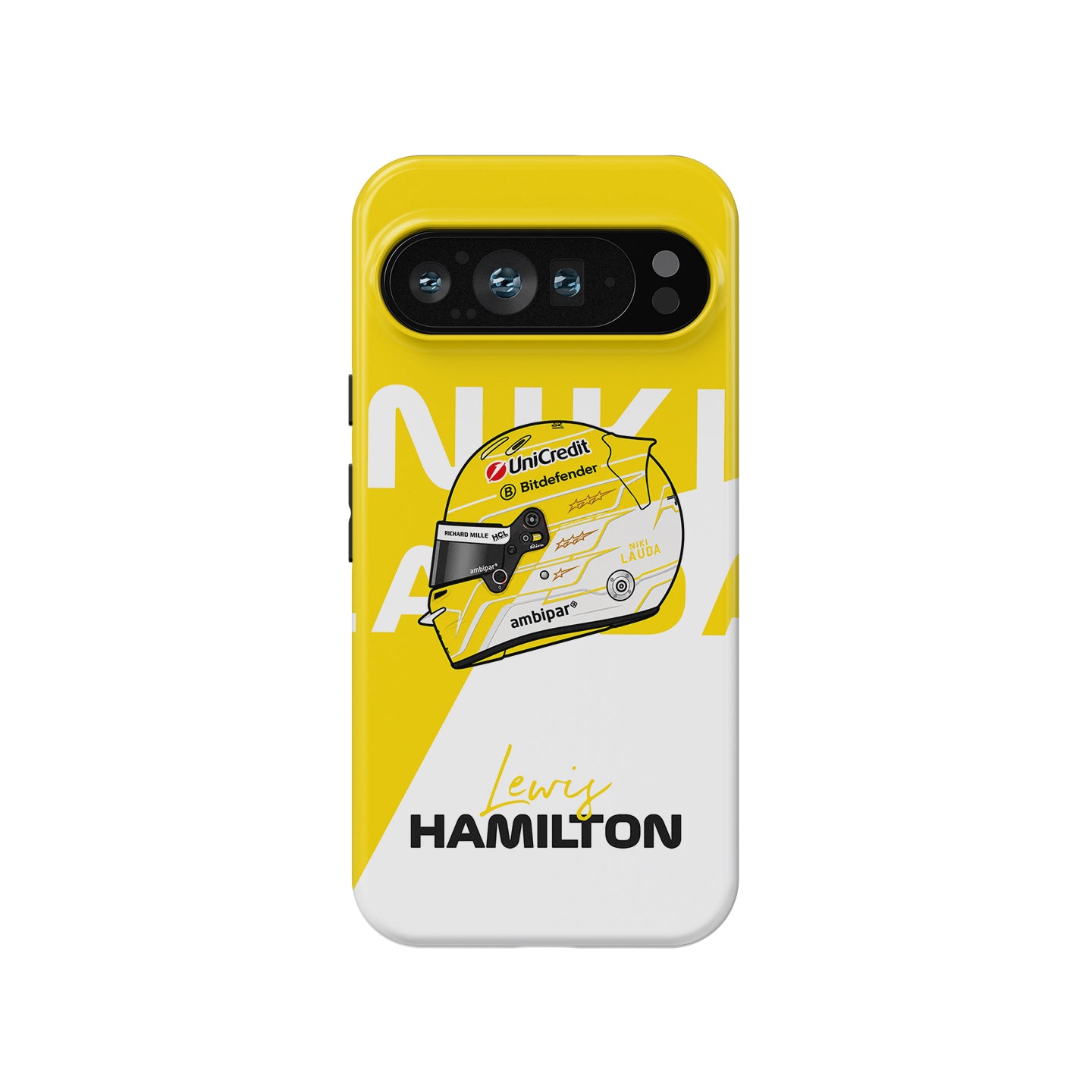 Lewis Hamilton Monza 2025 Niki Lauda F1 Helmet Google Pixel Case