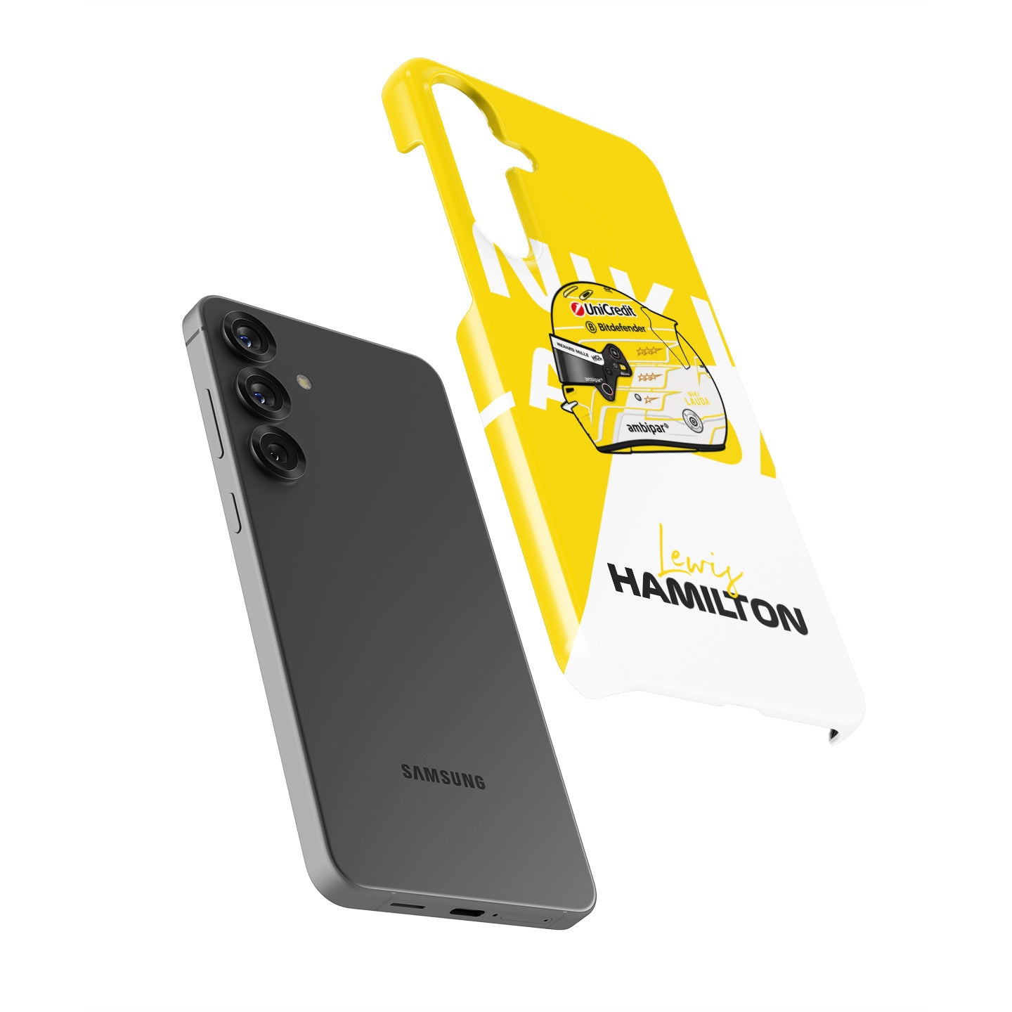 Lewis Hamilton Monza 2025 Niki Lauda F1 Helmet Samsung Case