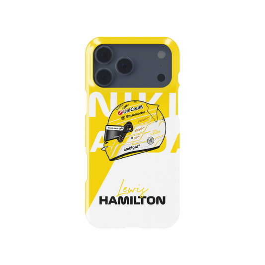 Lewis Hamilton Monza 2025 Niki Lauda F1 Helmet iPhone Case