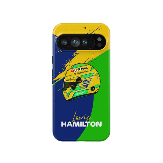 Lewis Hamilton São Paulo 2025 Brazil F1 Helmet Google Pixel Case