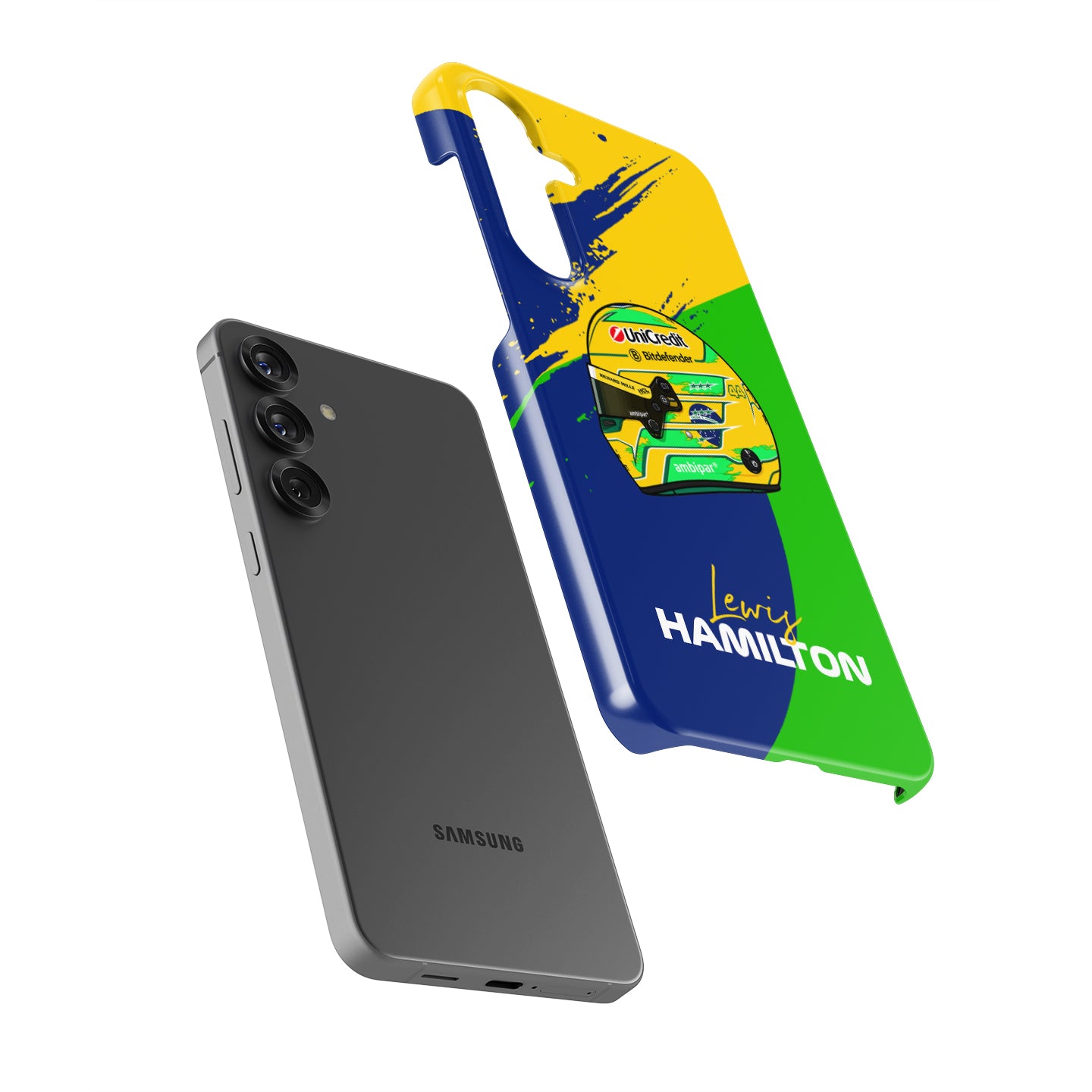 Lewis Hamilton São Paulo 2025 Brazil F1 Helmet Samsung Case