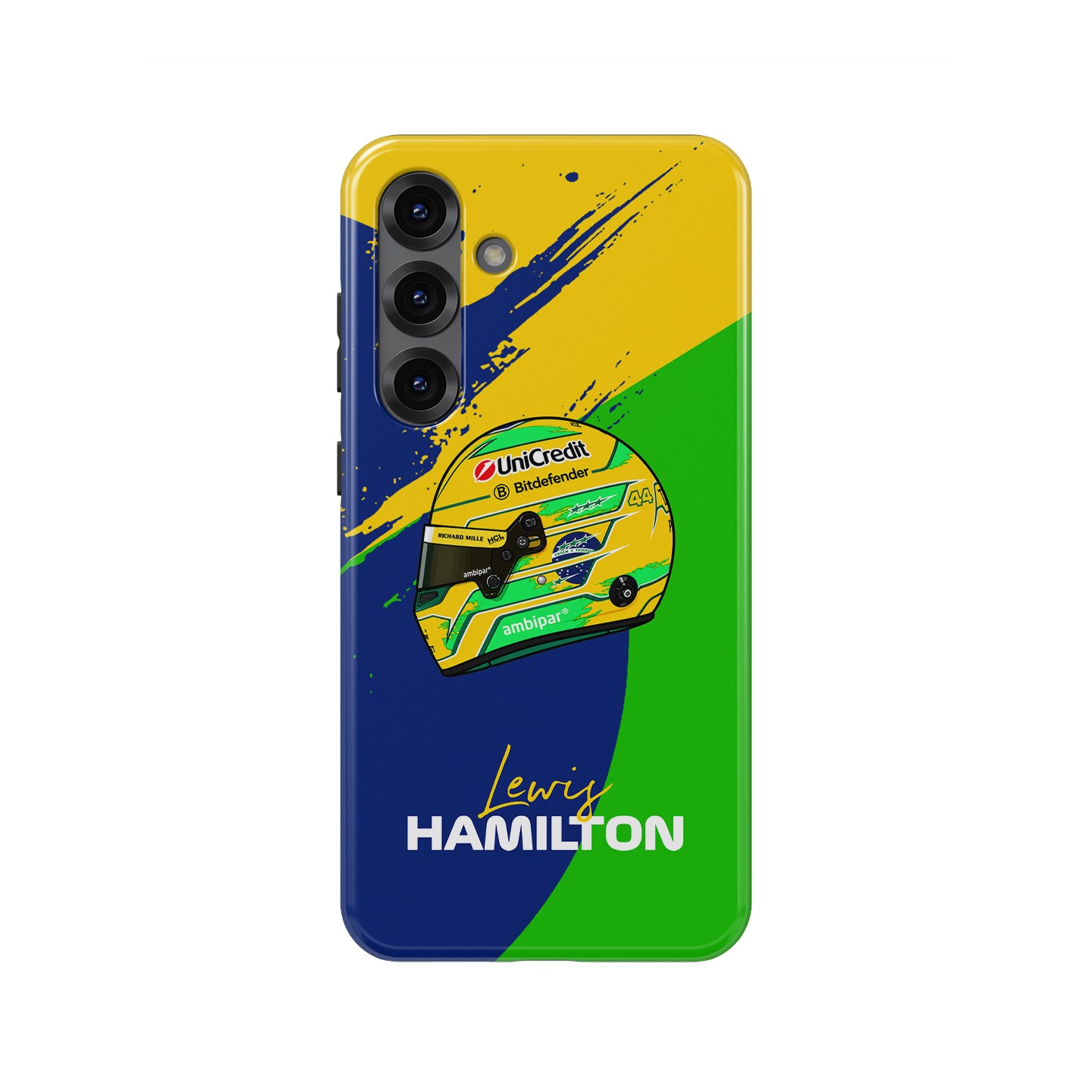 Lewis Hamilton São Paulo 2025 Brazil F1 Helmet Samsung Case
