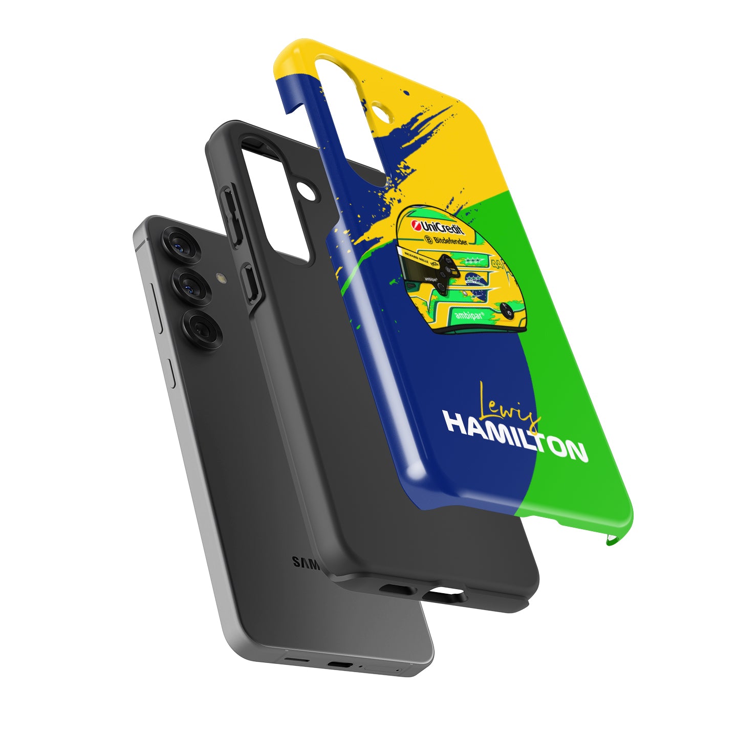 Lewis Hamilton São Paulo 2025 Brazil F1 Helmet Samsung Case