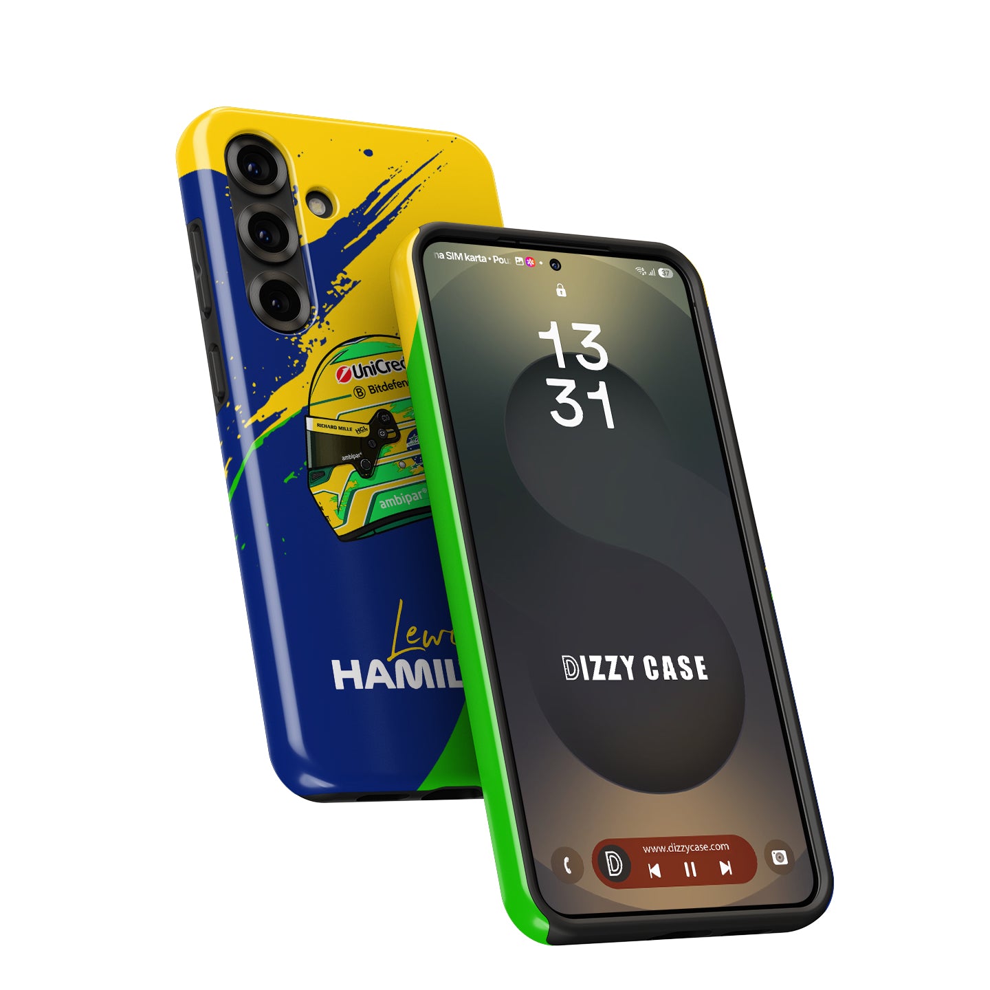 Lewis Hamilton São Paulo 2025 Brazil F1 Helmet Samsung Case