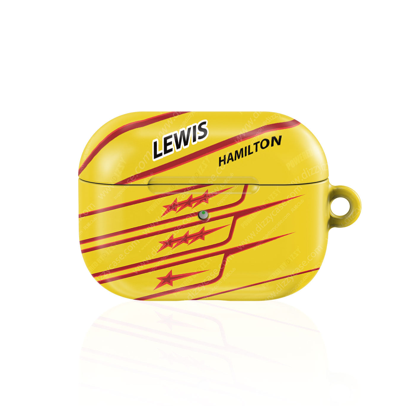 Lewis Hamilton 2026 Yellow Helmet AirPods Case