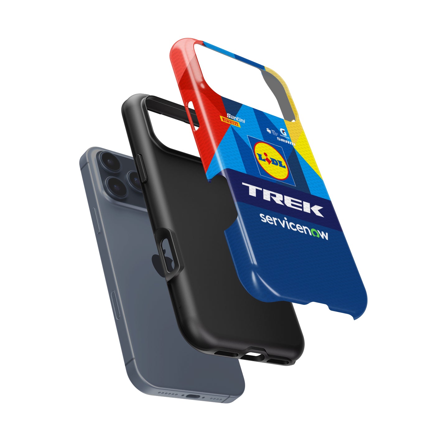 Lidl-Trek 2026 Blue Geometric Cycling Jersey Phone Case for iPhone