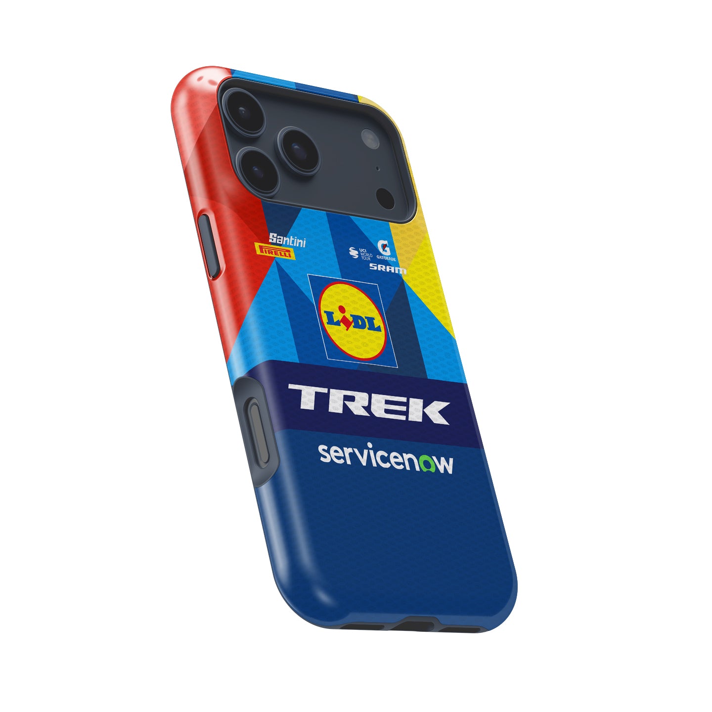 Lidl-Trek 2026 Blue Geometric Cycling Jersey Phone Case for iPhone