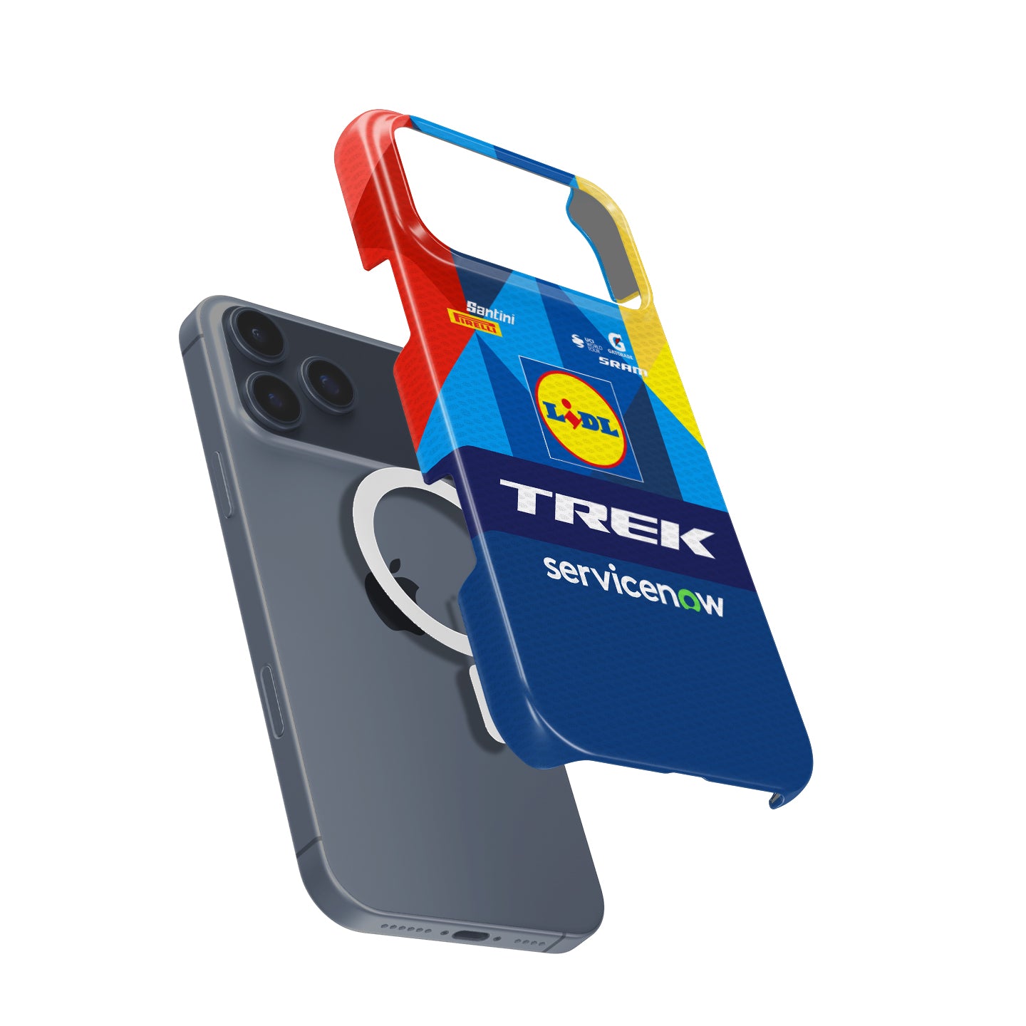 Lidl-Trek 2026 Blue Geometric Cycling Jersey Phone Case for iPhone