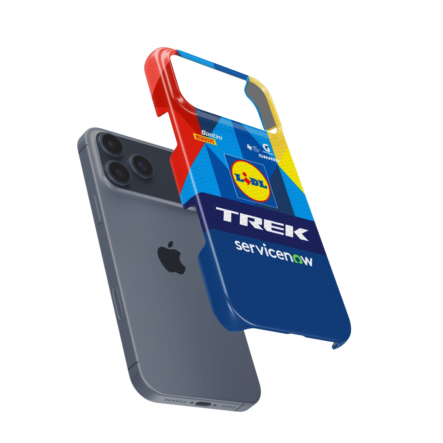 Lidl-Trek 2026 Blue Geometric Cycling Jersey Phone Case for iPhone