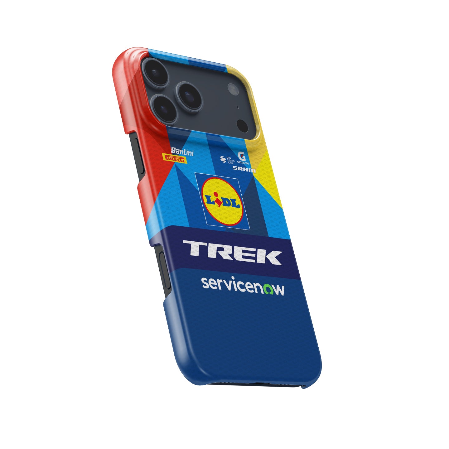 Lidl-Trek 2026 Blue Geometric Cycling Jersey Phone Case for iPhone