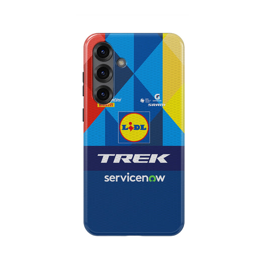 Lidl-Trek 2026 Blue Geometric Cycling Jersey Phone Case for Samsung Galaxy
