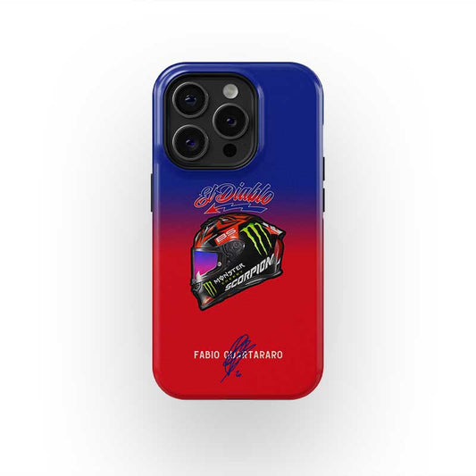 Fabio Quartararo 2022 Helmet MotoGP Phone Case: Race-Ready Style