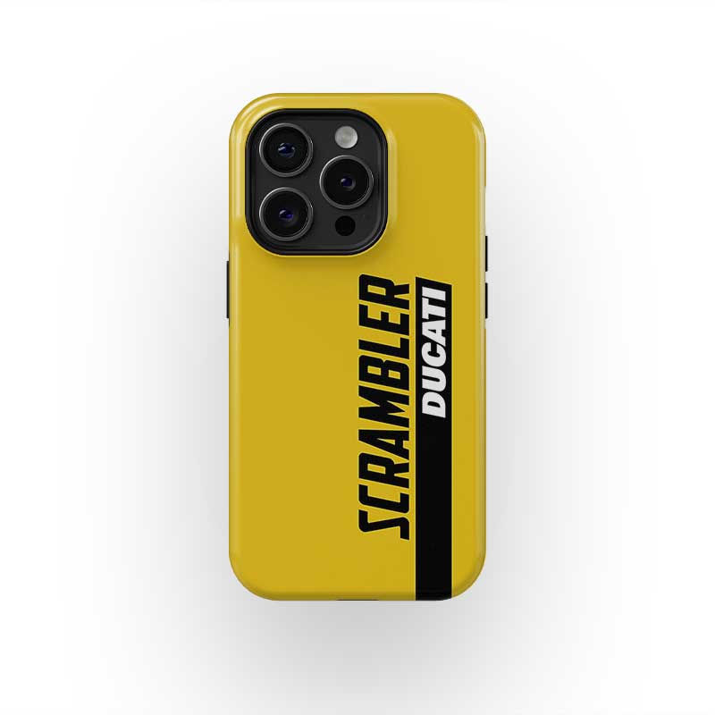 Ride in Style: Scrambler Ducati Yellow Livery Phone Case