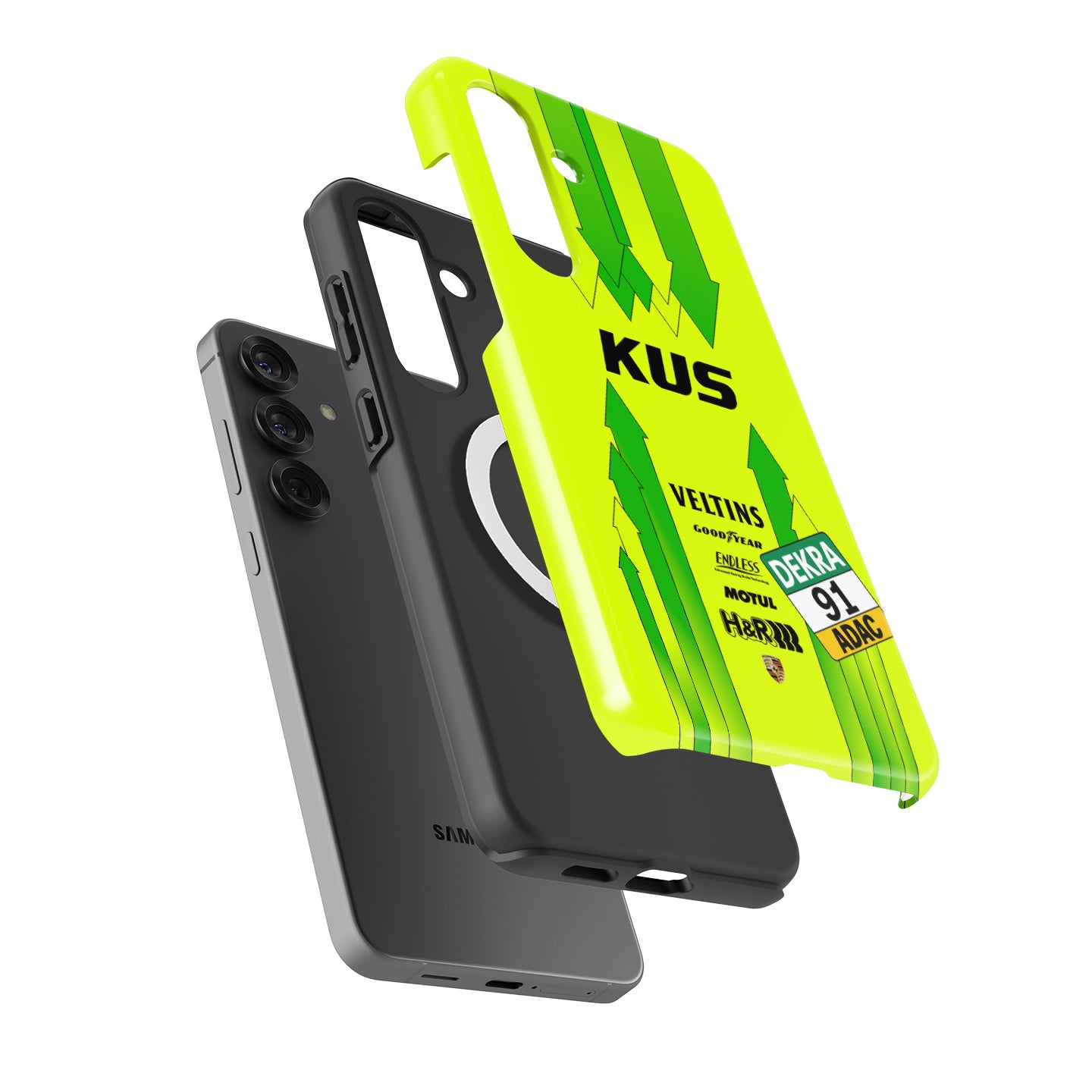 Manthey Racing #91 Porsche 911 GT3 R Grello Samsung Galaxy case front view