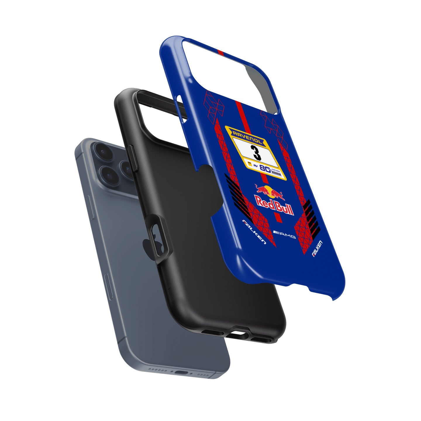 Verstappen Nürburgring AMG GT3 Red Bull Livery Pixel Phone Case