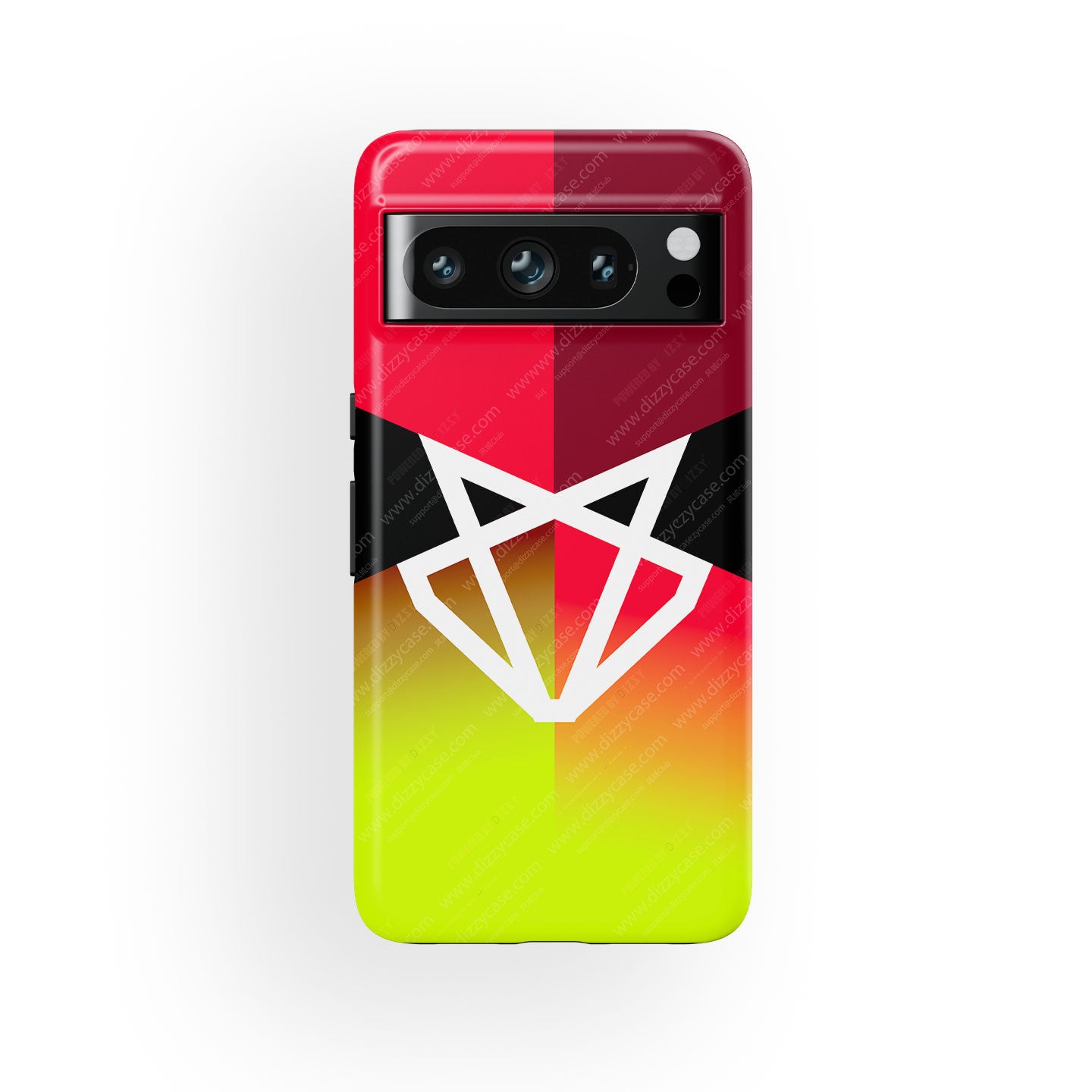 Coque de téléphone Tadej Pogacar 2024 Dual Triumph jaune et rose en jersey par DIZZY