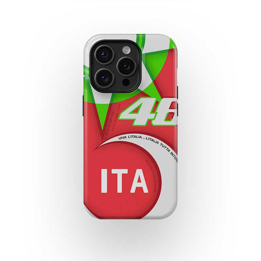 Valentino Rossi Mugello 2018 Helmet Livery Phone Case – Apple