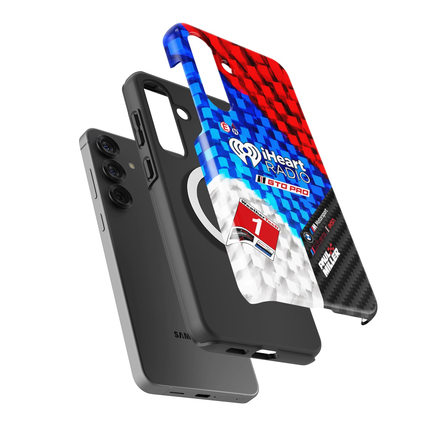 Paul Miller #1 iHeartRadio BMW M4 GT3 EVO Livery Phone Case for Samsung Galaxy