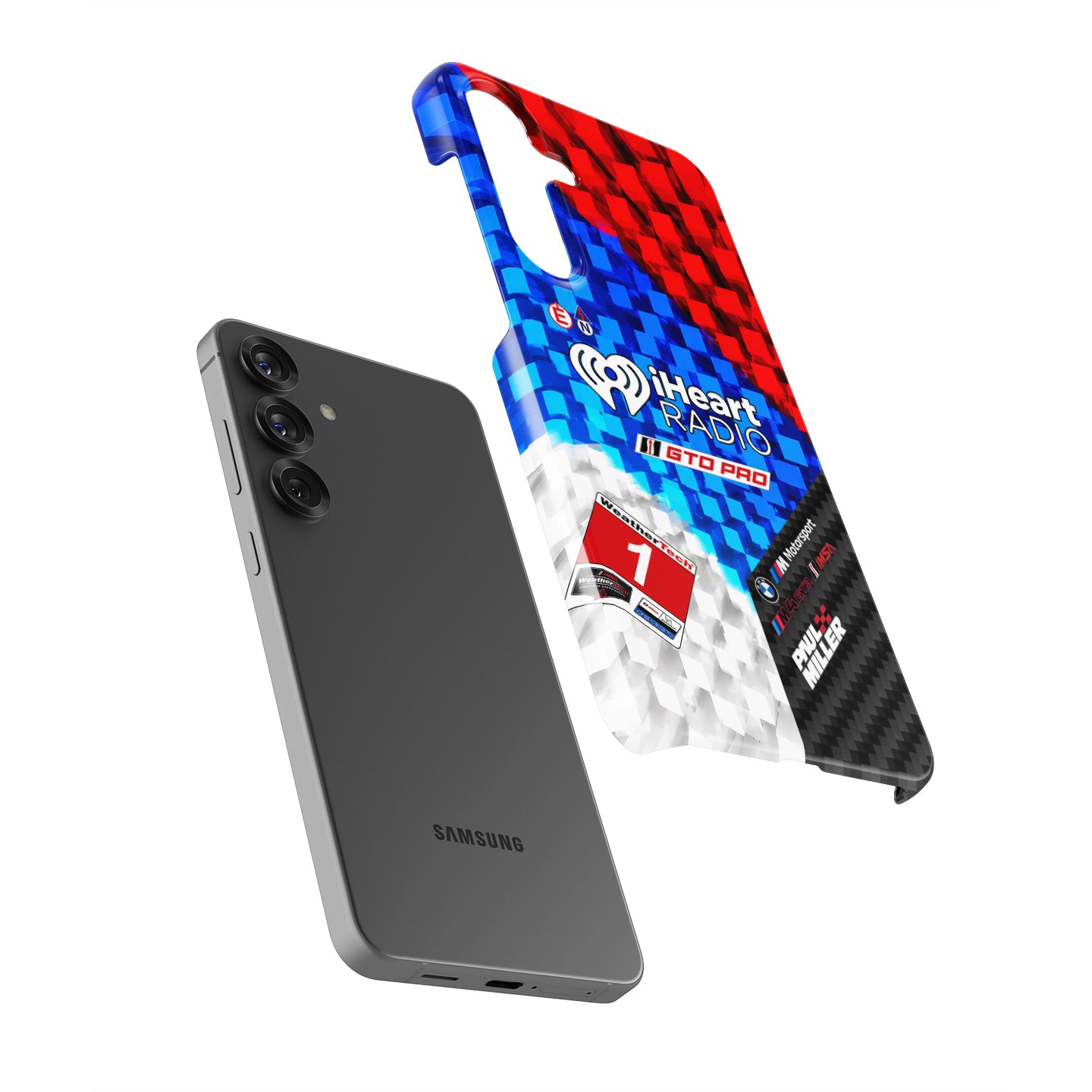 Paul Miller #1 iHeartRadio BMW M4 GT3 EVO Livery Phone Case for Samsung Galaxy