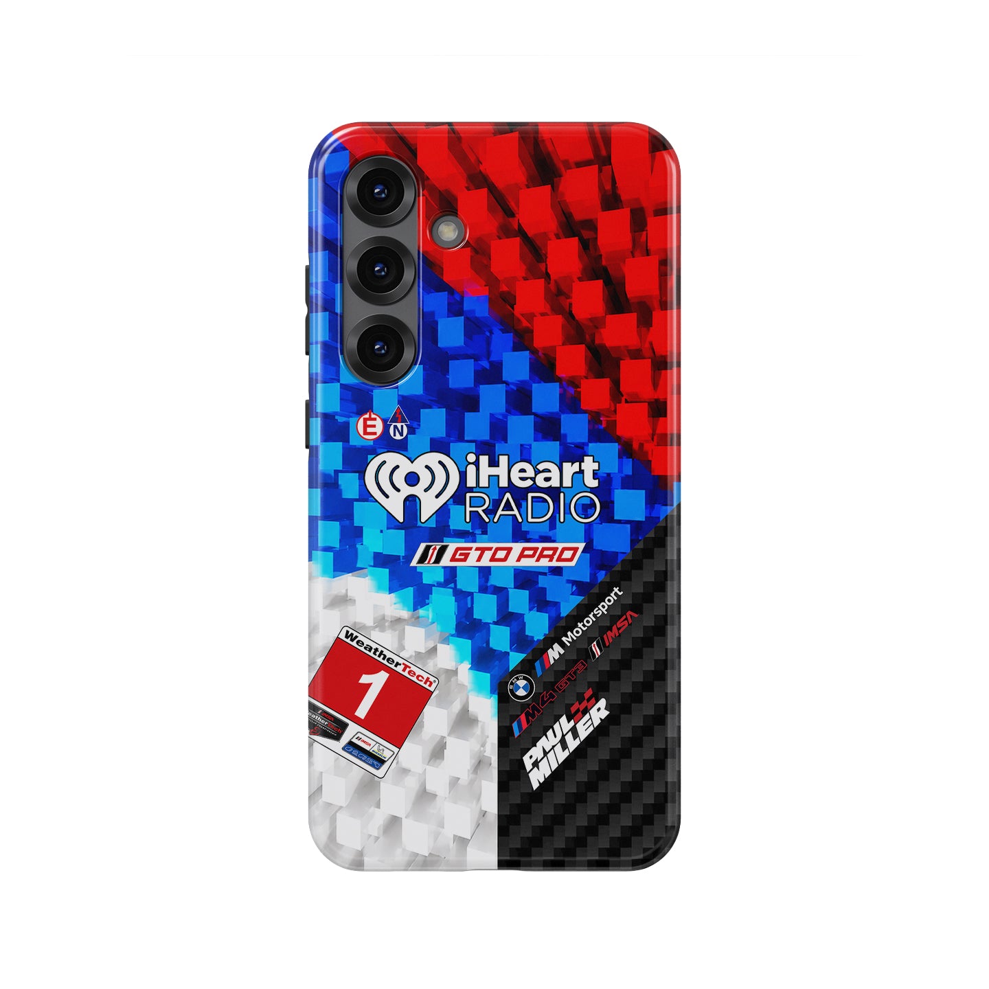 Paul Miller #1 iHeartRadio BMW M4 GT3 EVO Livery Phone Case for Samsung Galaxy