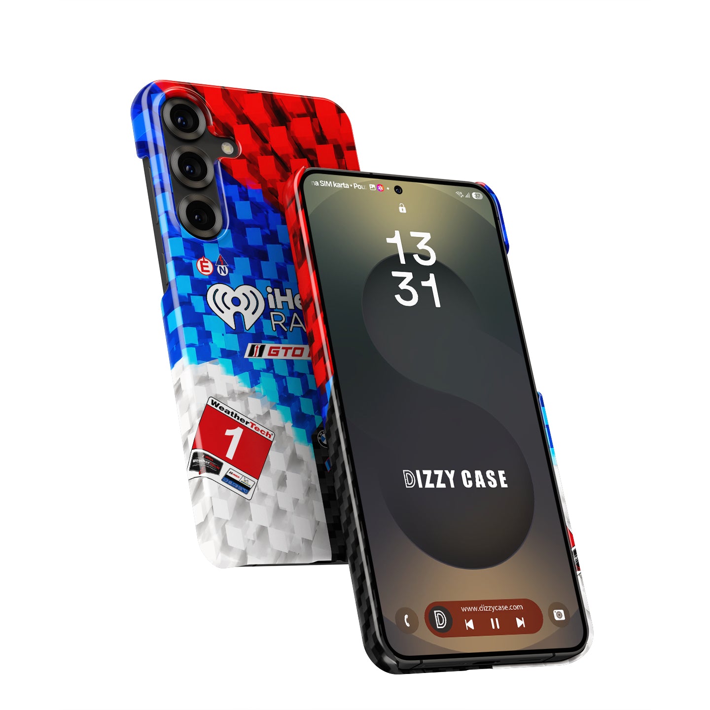 Paul Miller #1 iHeartRadio BMW M4 GT3 EVO Livery Phone Case for Samsung Galaxy