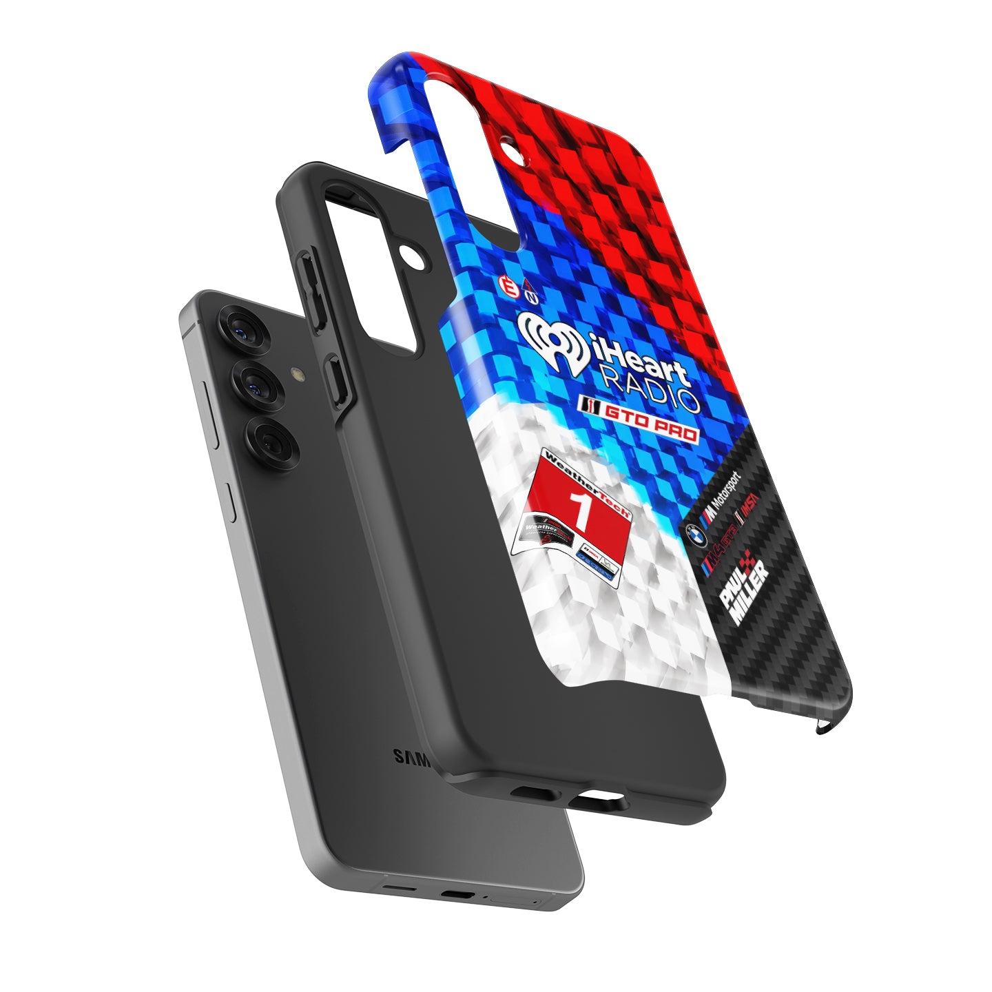 Paul Miller #1 iHeartRadio BMW M4 GT3 EVO Livery Phone Case for Samsung Galaxy
