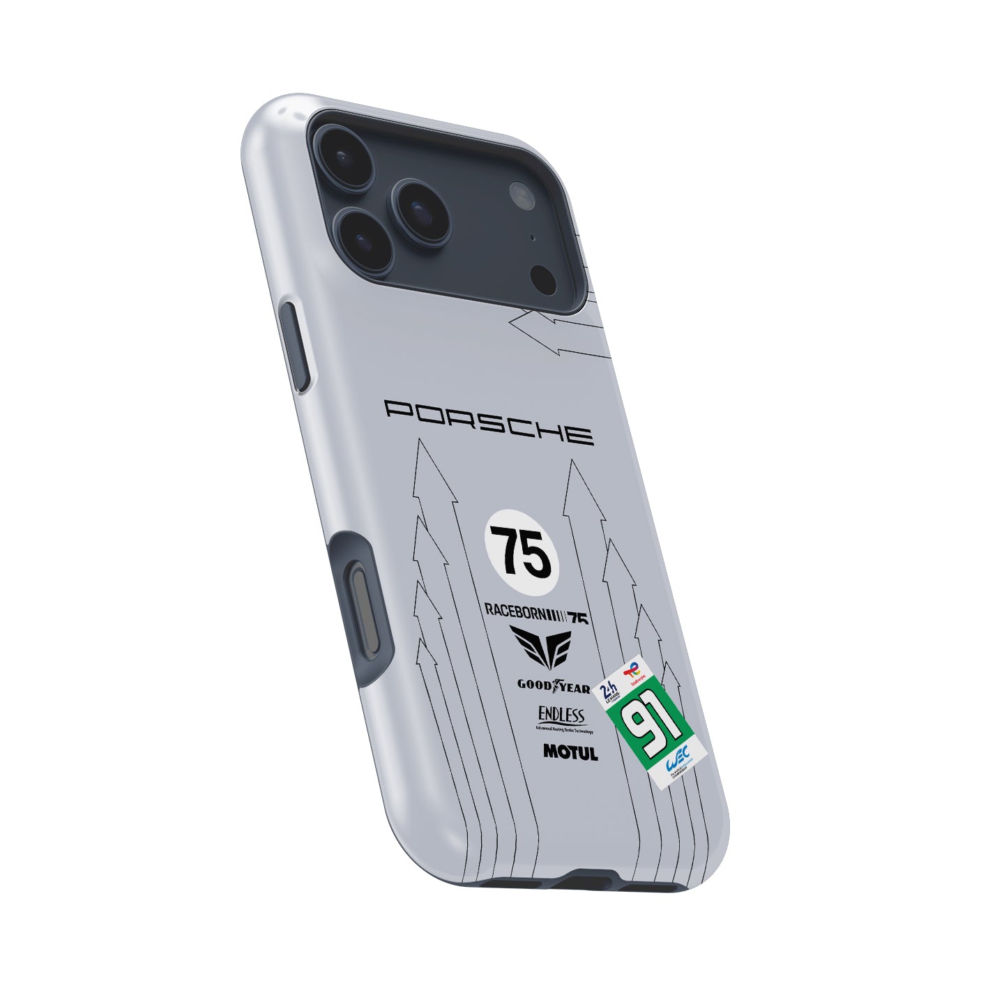 Porsche 911 GT3 R LMGT3 #91 Le Mans Anniversary Livery iPhone Case