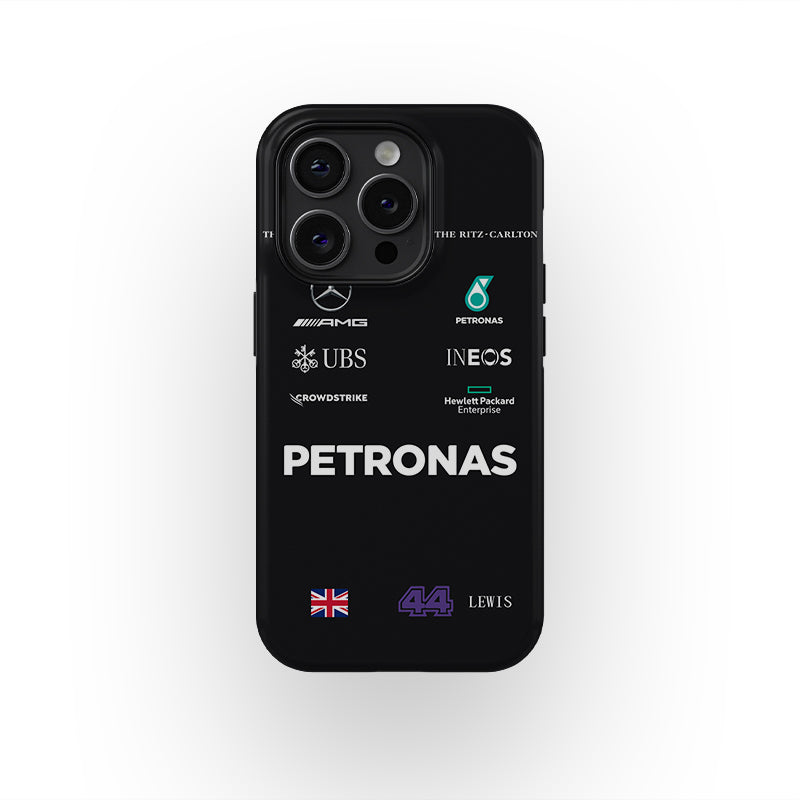 Lewis Hamilton LH44 Mercedes AMG Fórmula 1 Funda para teléfono