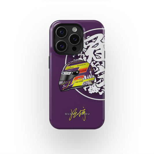 Zhou Guanyu F1 Helmet Phone Case – Stand Out with Style